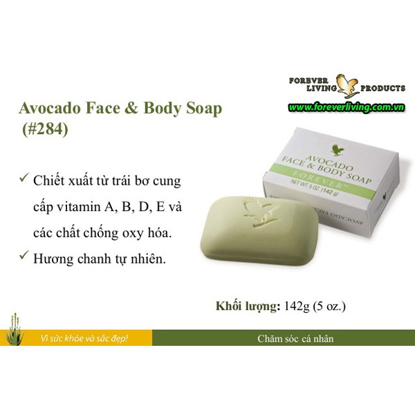 Xà phòng TẮM &amp; RỬA MẶT Avocado Face and Body Soap #284