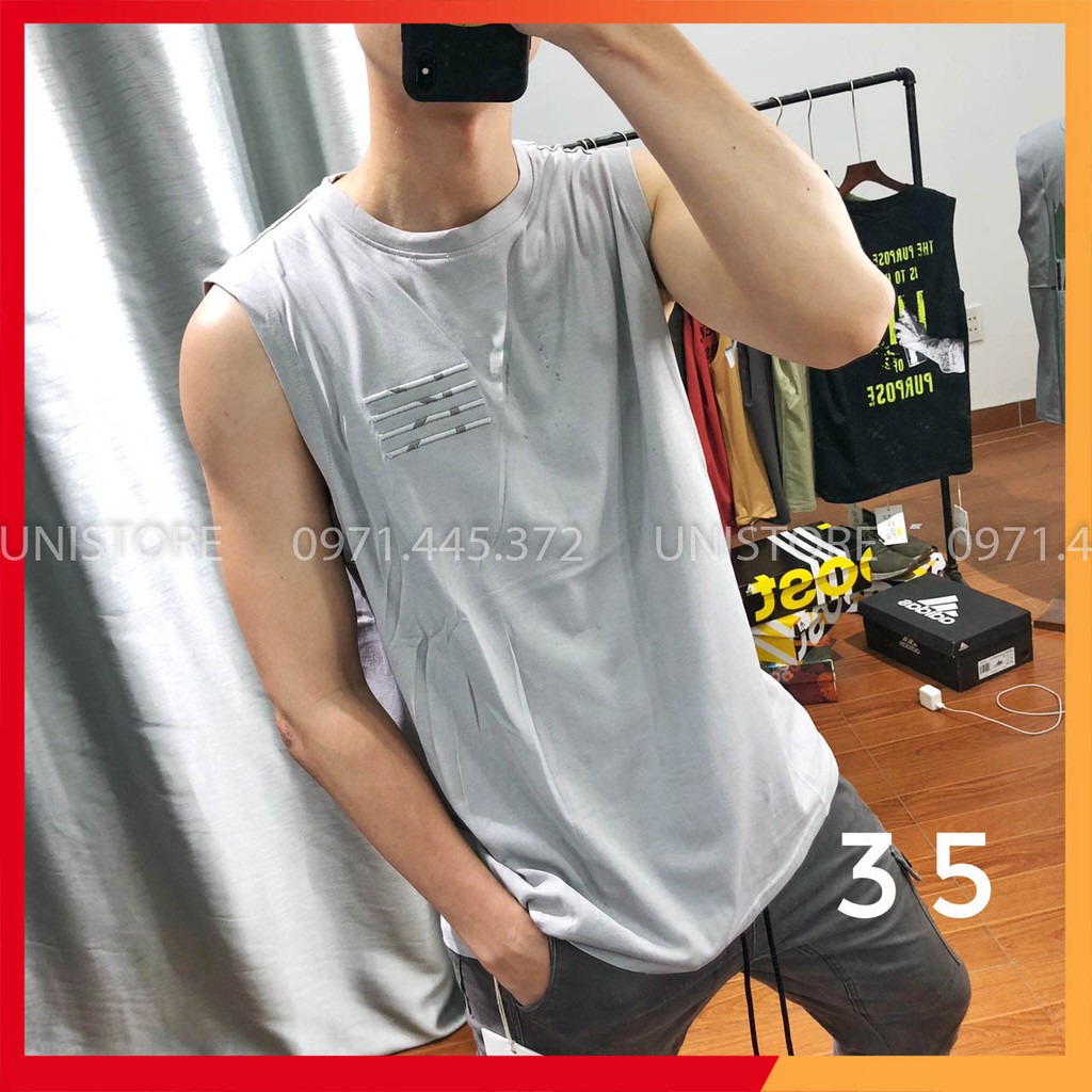 Áo tanktop sát nách 3 lỗ bigsize tập gym nam SNTQ3435