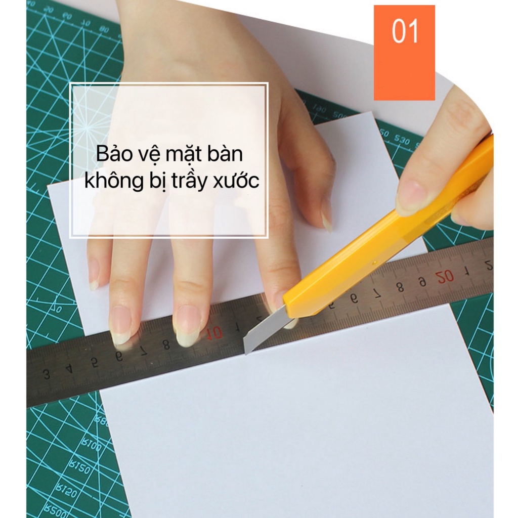 Chuyên sỉ Bảng kê cắt tự liền A1 DIY Cutting Mat thủ công kê vải tấm cao su dẻo bảo vệ mặt bàn