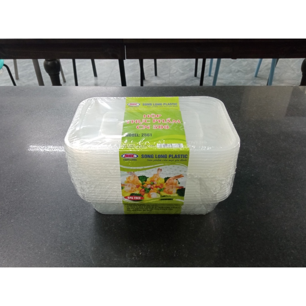 Bộ 10 Hộp Nhựa Thực Phẩm Song Long CN500/ CN750 /CN1000