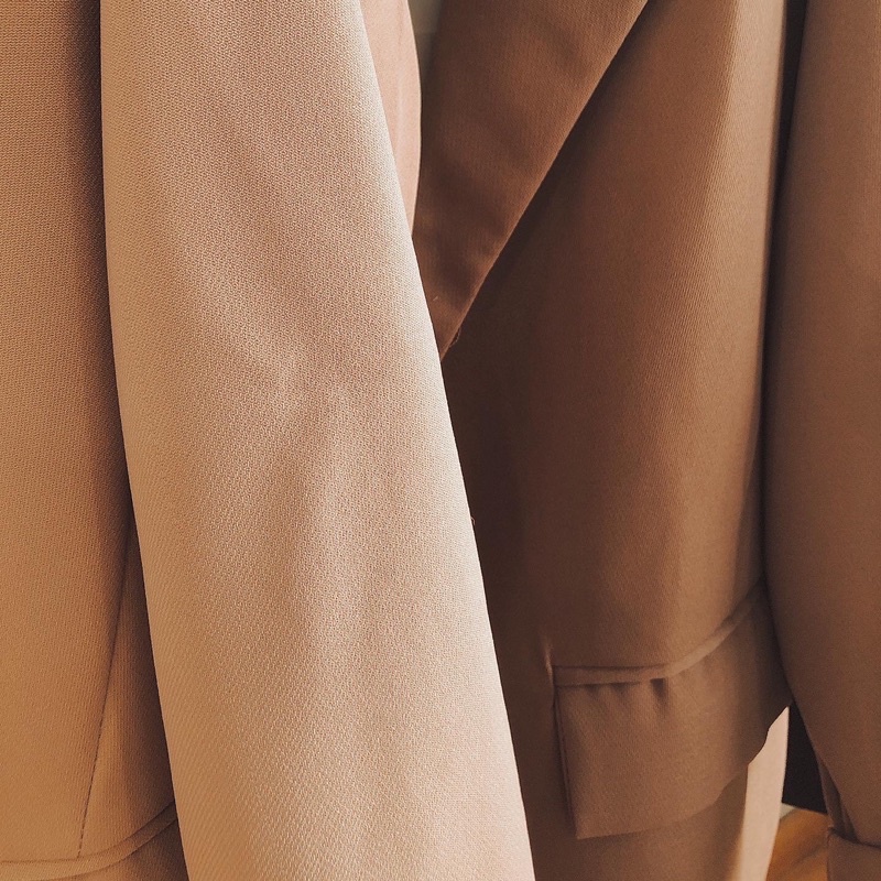 khoác Vest /Blazer 2 lớp hàng thiết kế vải đẹp màu Đen,Nâu,Nâu Nhạt