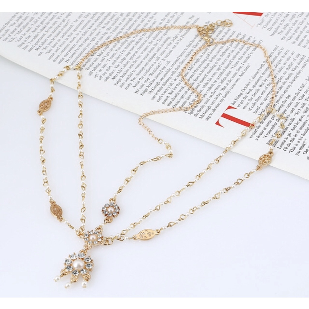 Vòng đội đầu headchain hột đá phong cách boho