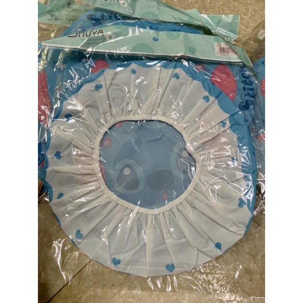Mũ chụp tóc đa năng Stitch ( mầu xanh )