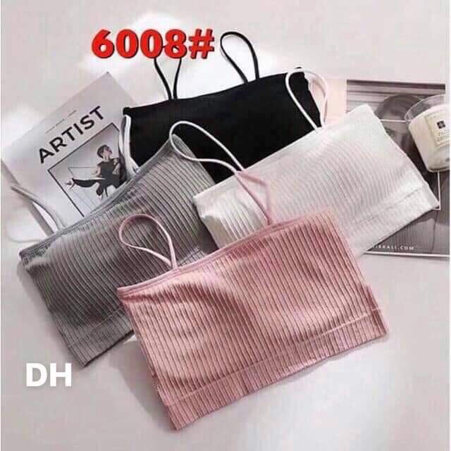 Áo cúp 2 dây thun gân CHY828