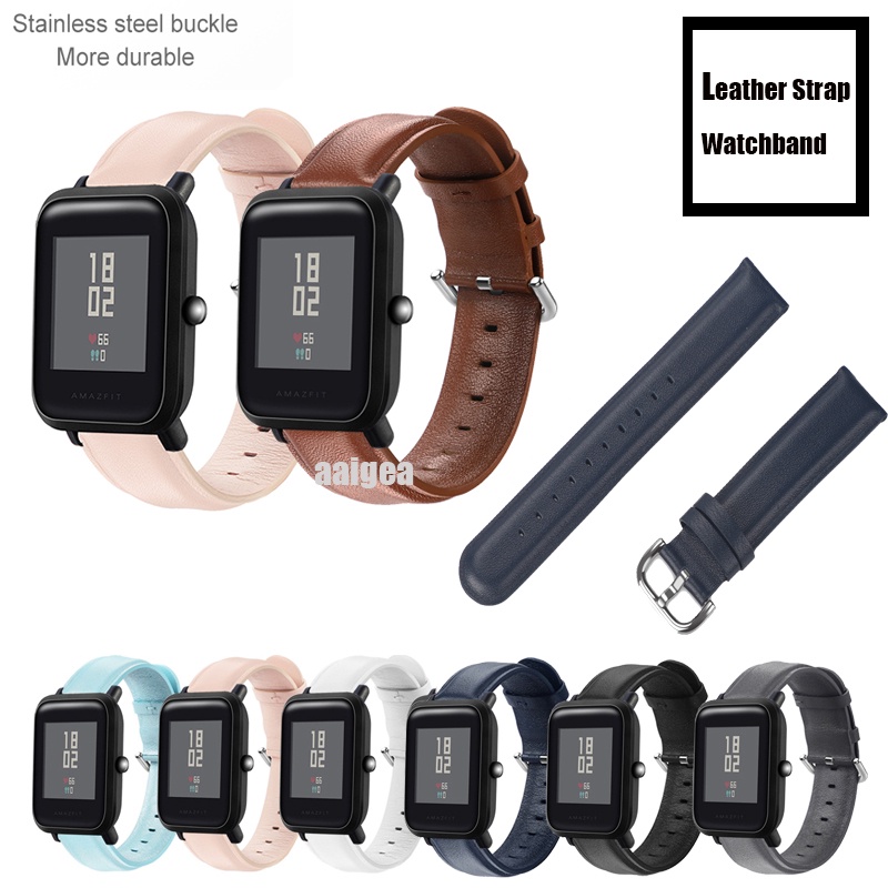 AMAZFIT Dây Đeo Da Thay Thế Cho Đồng Hồ Thông Minh Huami Amazfit Bip 3 Pro Lite S U / GTS 2e/ GTS3 / GTS4 / GTS2 mini / Neo / GTR 42mm