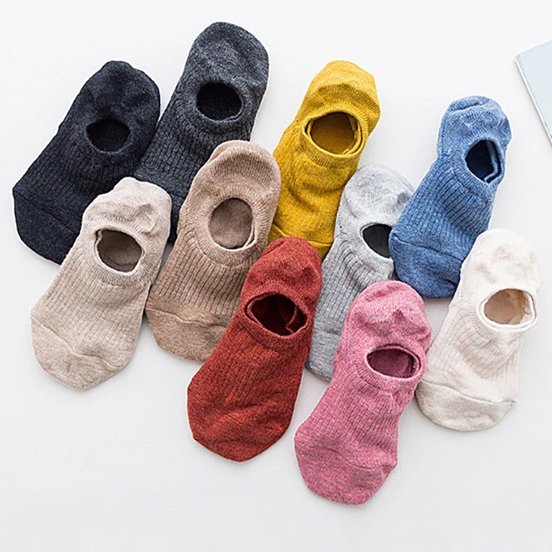 Vớ thuyền cotton thoáng khí chống trượt cho nữ