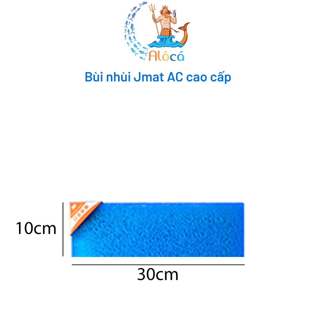 Bùi nhùi không keo Jmat AC cỡ 30x10cm đến 35x35cm làm sạch nước bể cá cảnh