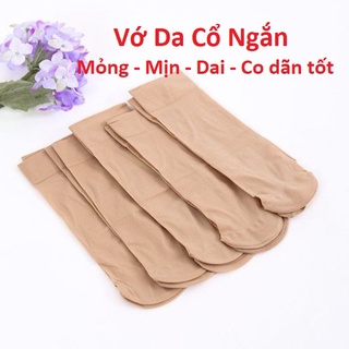 Vớ da - tất da cổ ngắn - mỏng mịn dai co dãn tốt - 2 màu đen và da
