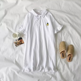 Váy trắng trái dứa icon yêu