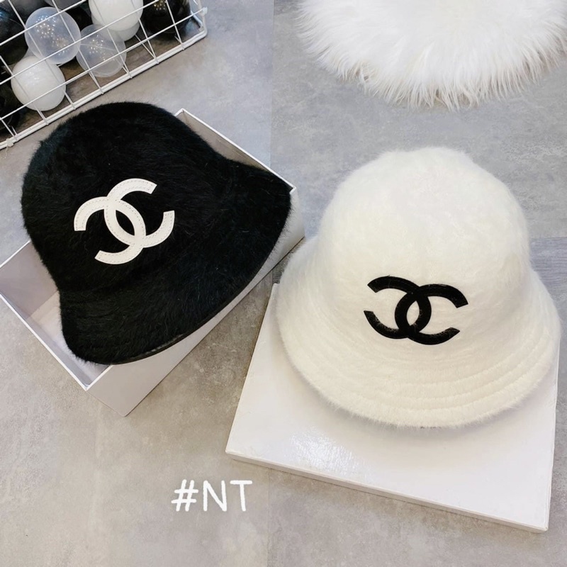 Mũ vành lông thỏ cn hot hit