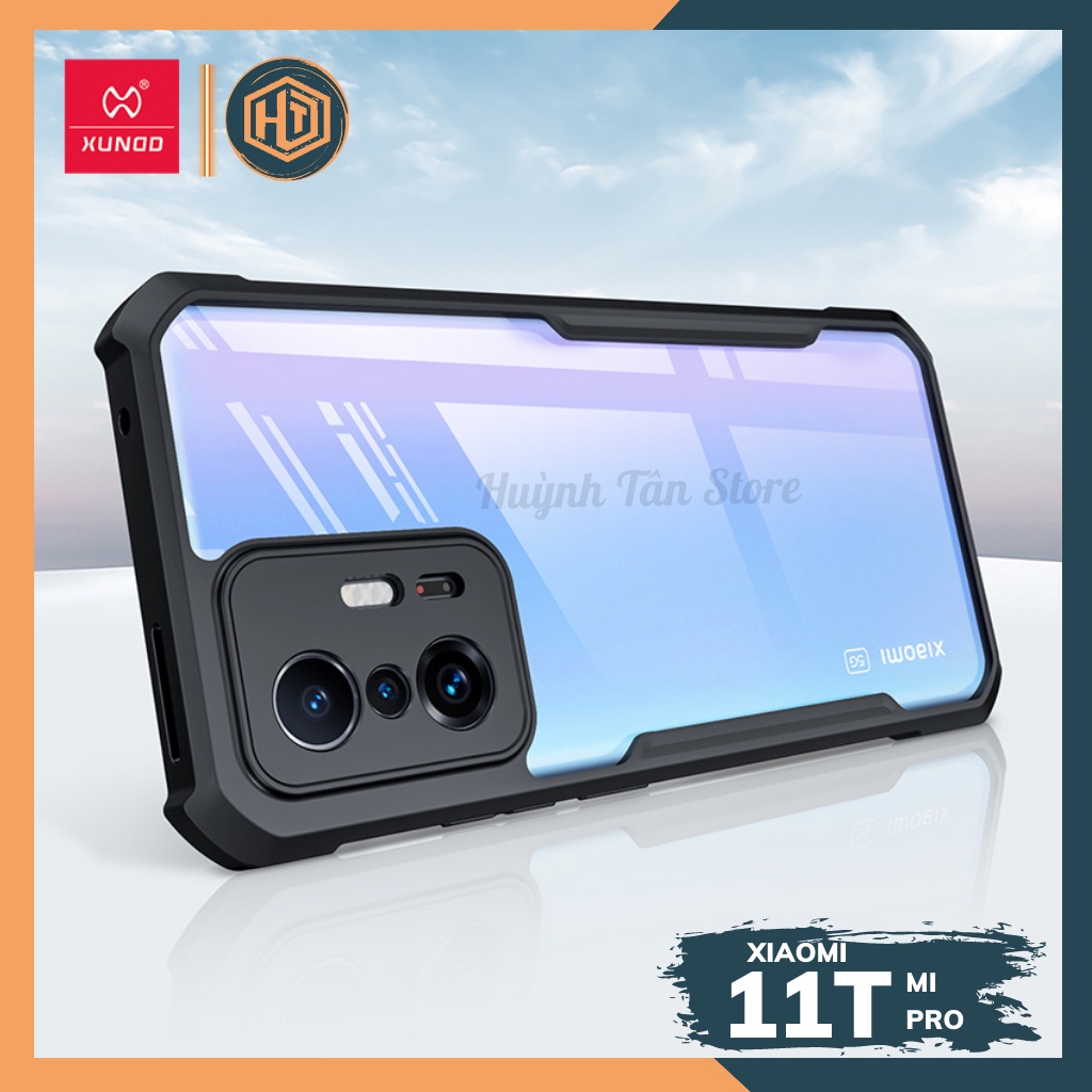Ốp lưng Xiaomi Mi 11T, 11T Pro 5G trong suốt chống sốc chính hãng XUNDD,chống va đập, bảo vệ camera,siêu bền bỉ