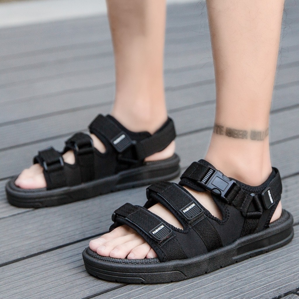 Dép sandal quai ngang nam đế êm kiểu dáng đơn giản dễ dàng phối đồ - Xoài Store