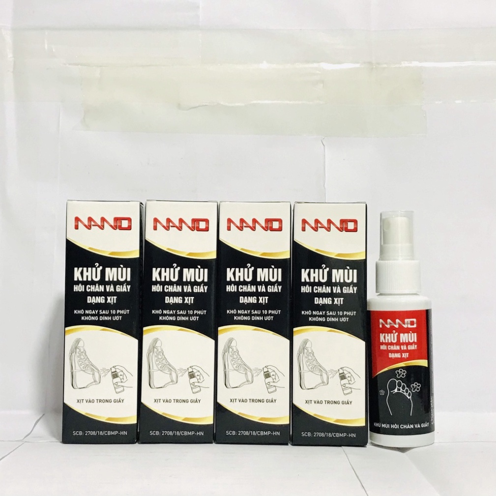 Xịt NANO Khử Mùi Hôi Chân Và Giày-Mũ Bảo Hiểm