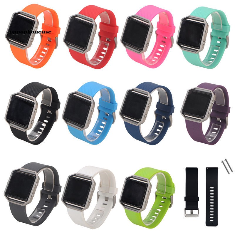 Dây đeo đồng hồ chất liệu silicon thay thế cho Fitbit Blaze