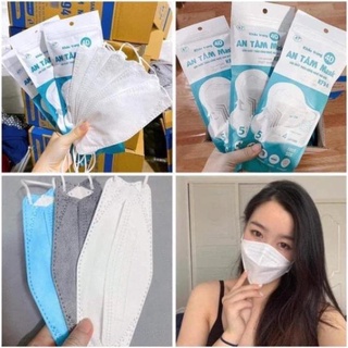 Lth26 gói 5 chiếc khẩu trang 4d kf94 an tâm mask