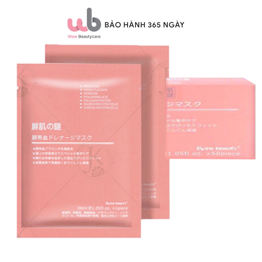 Mặt Nạ Nhau Thai Cừu Cuốn Rốn  Nhật Bản Rwine Beauty.Giúp Dưỡng Ẩm,Tái Tạo Colagen.