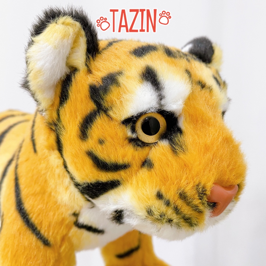 Gấu bông hổ vằn đứng cute đáng yêu, hổ vằn con đứng lông mềm mịn cao cấp TAZIN