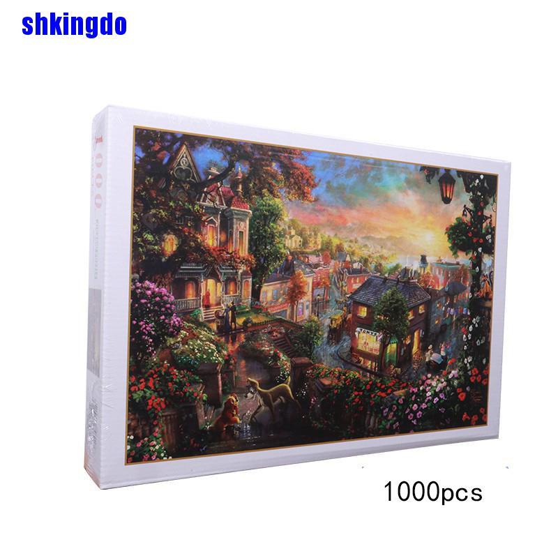 Bộ Xếp Hình 1000 Mảnh Hình Phong Cảnh Yên Tĩnh Cho Người Lớn Và Trẻ Em