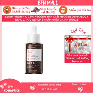 Serum vitamin c 22% neogen tinh chất neogen dermalogy real vita c serum
