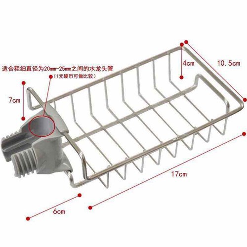 Giá Để Đồ Rửa Bát, Giẻ Rửa Bát Gắn Vòi Nước Tiện Lợi