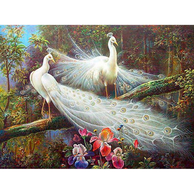 Round diamond / square diamond 5D DIV beautiful phoenix diamond painting / cross stitch / living room bedroom decoration painting