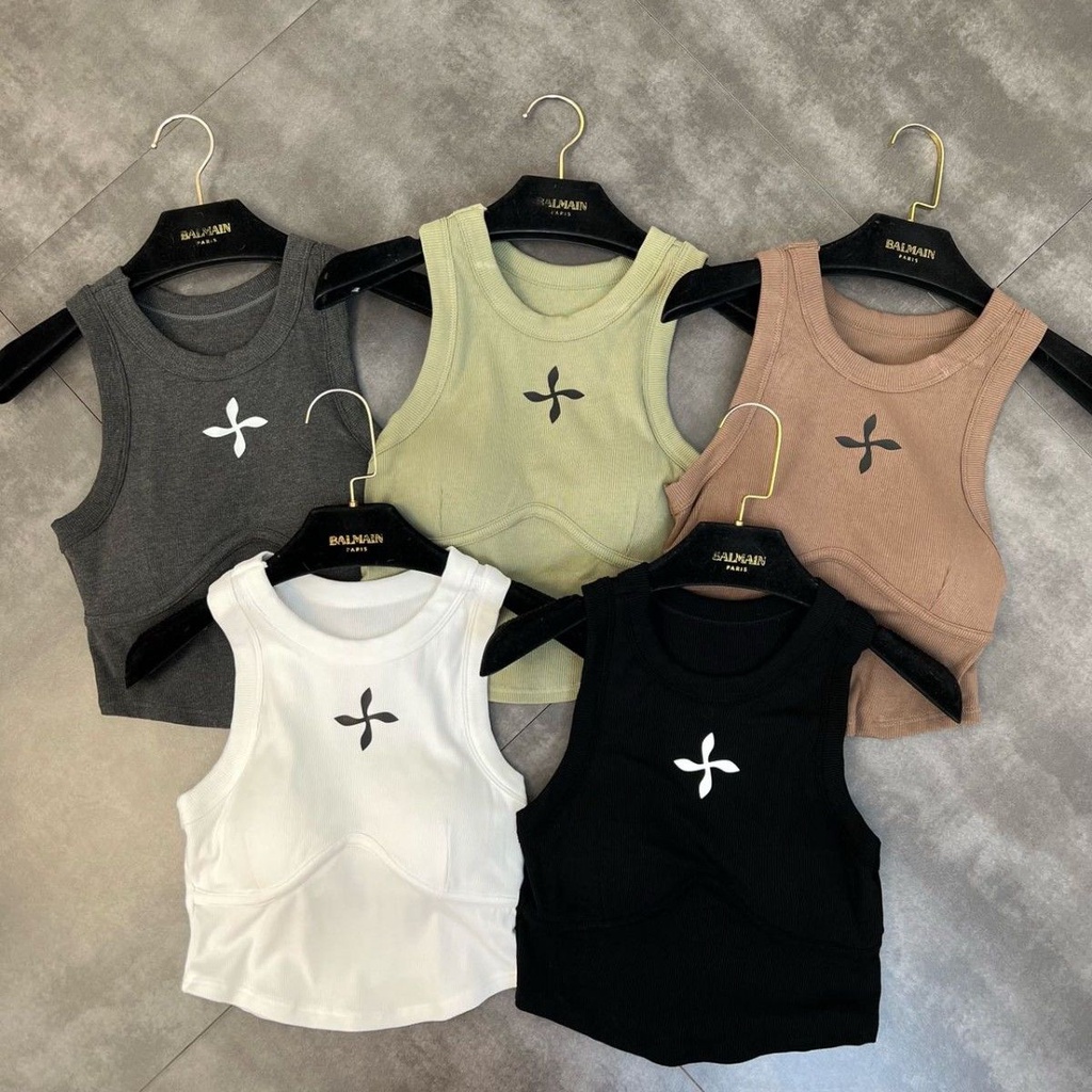 Bán Chạy!Áo Hai Dây Cổ Tròn Không Tay Có Đệm Ngực 22 Tuổi Phong Cách Âu Mỹ Quyến Rũ Cho Nữ