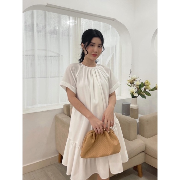 Đầm Babydoll Form Suông Tơ Tằm 2 Lớp Có Khóa Kéo Hàng Xuất byChang