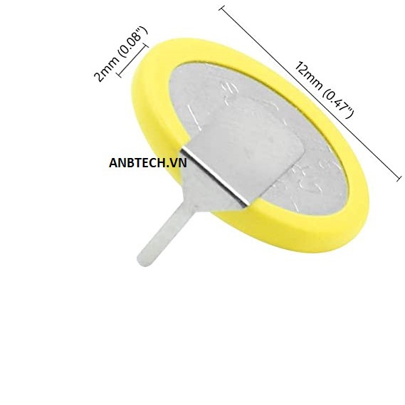 Pin CR1220 3V Chân Hàn Vuông Góc