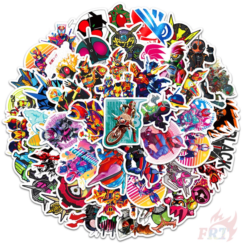 50 Cái / Bộ ❉ Hình Dán Rider Series 03 ❉ Sticker Dán Trang Trí DIY Hình Kamen Rider Thời Trang