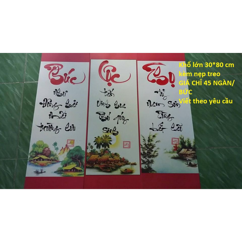 Tranh thư pháp tặng thầy cô 20-11