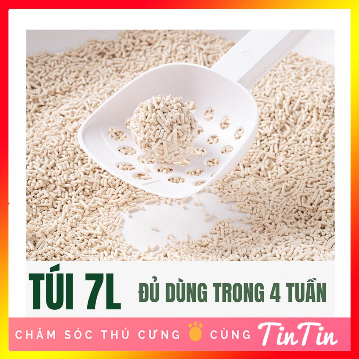 [Mã PET50 giảm 10% - tối đa 50K đơn 250K] Cát Vệ Sinh Hữu Cơ Bã Đậu Nành Cho Mèo Tofu Cat Litter 7l #Tintin Pet Store