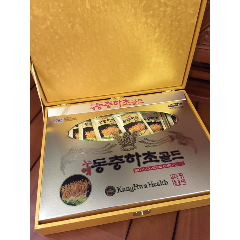 Đông trùng hạ thảo hộp vàng 60 gói cao cấp Hàn Quốc, date 2021 | BigBuy360 - bigbuy360.vn