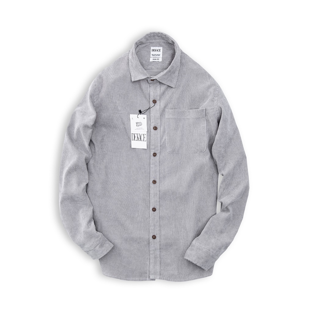 Áo Sơ Mi Nhung Dekace Vải Dày Co Giãn Cao Cấp SMND
