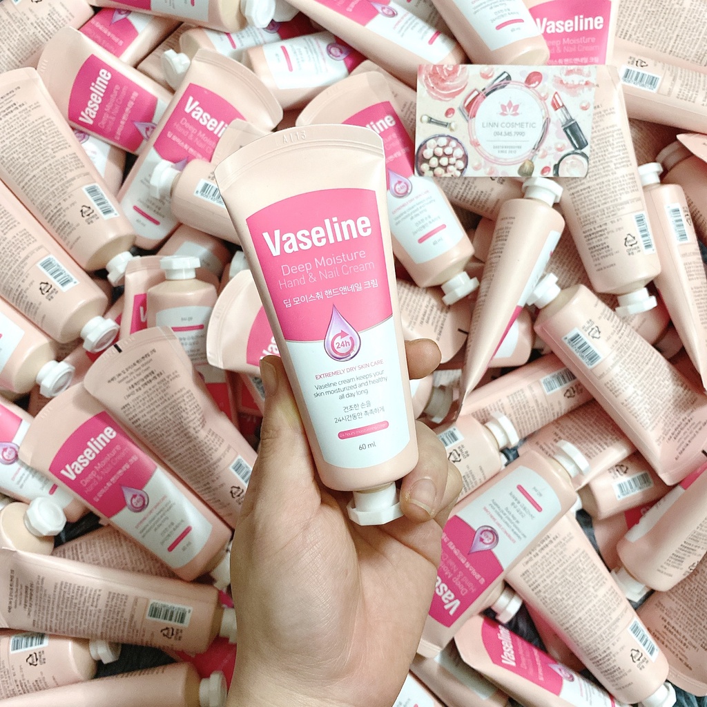 Kem Dưỡng Da Tay Và Móng Vaseline Deep Moisture Hand &amp; Nail Cream 60ml
