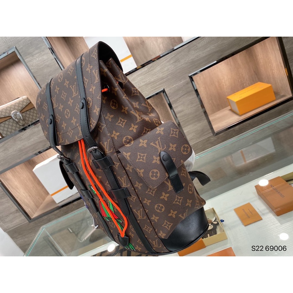 LOUIS VUITTON Ba Lô Thể Thao LV Chất Liệu Da Kích Cỡ Lớn Thời Trang Dành Cho Nữ