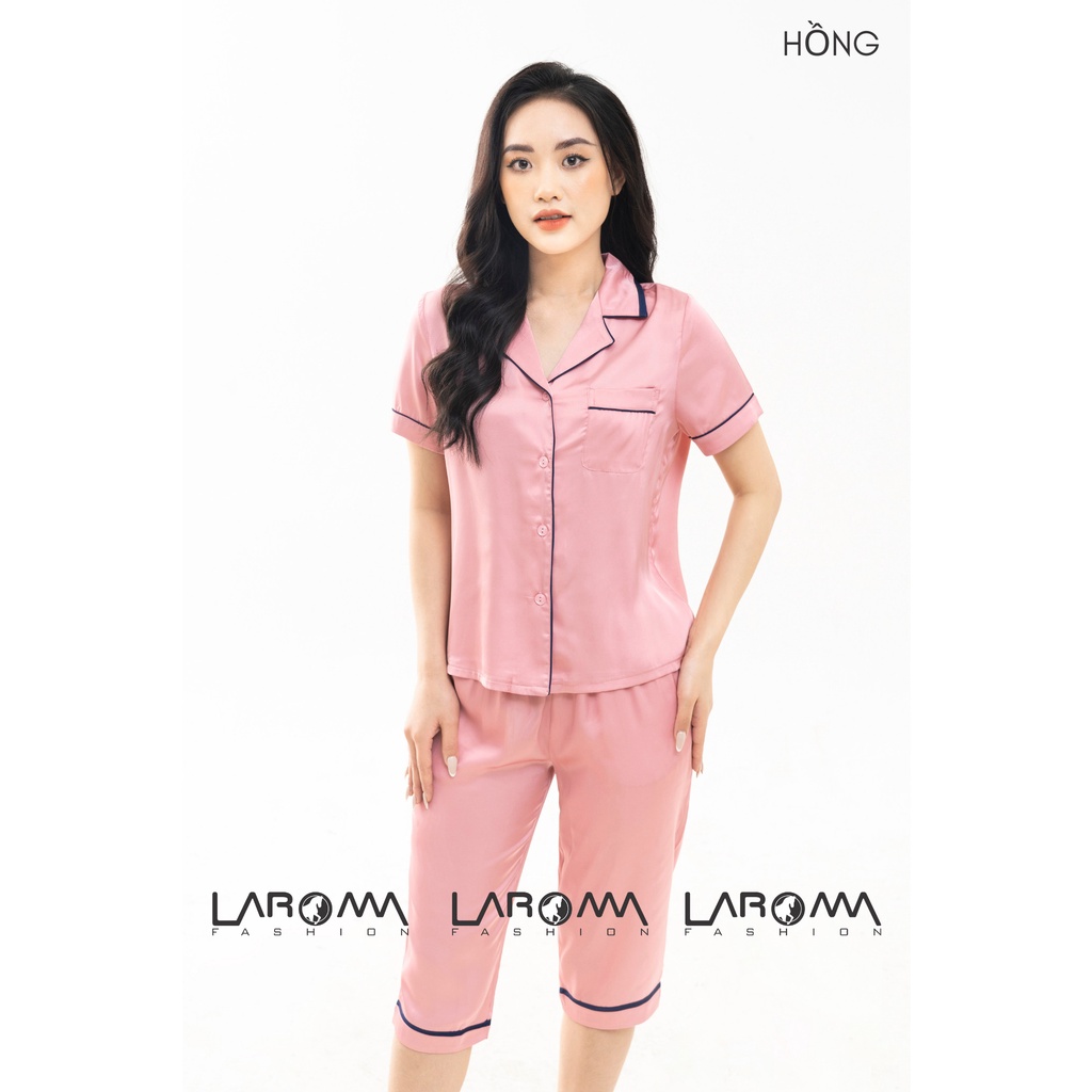 Bộ pijama trơn lửng nữ Laroma