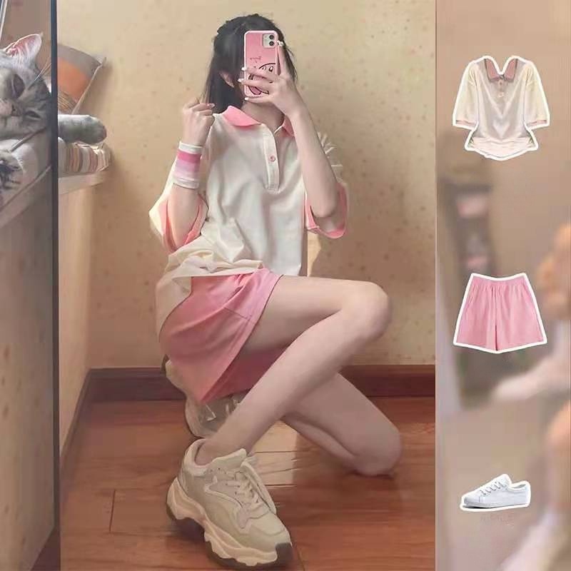 Set Đồ Thể Thao Ngắn Thời Trang Năng Động Cho Nữ