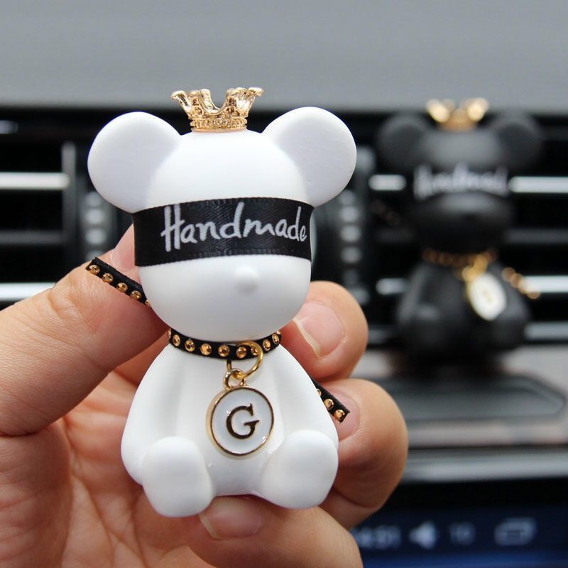 Phụ Kiện Khuếch Tán Nước Hoa Trang Trí Điều Hòa Xe Hơi Hình Gấu Dễ Thương