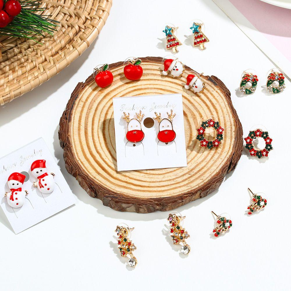 BORAG Bông Tai Hình Cây Thông Giáng Sinh / Năm Mới Bằng Acrylic