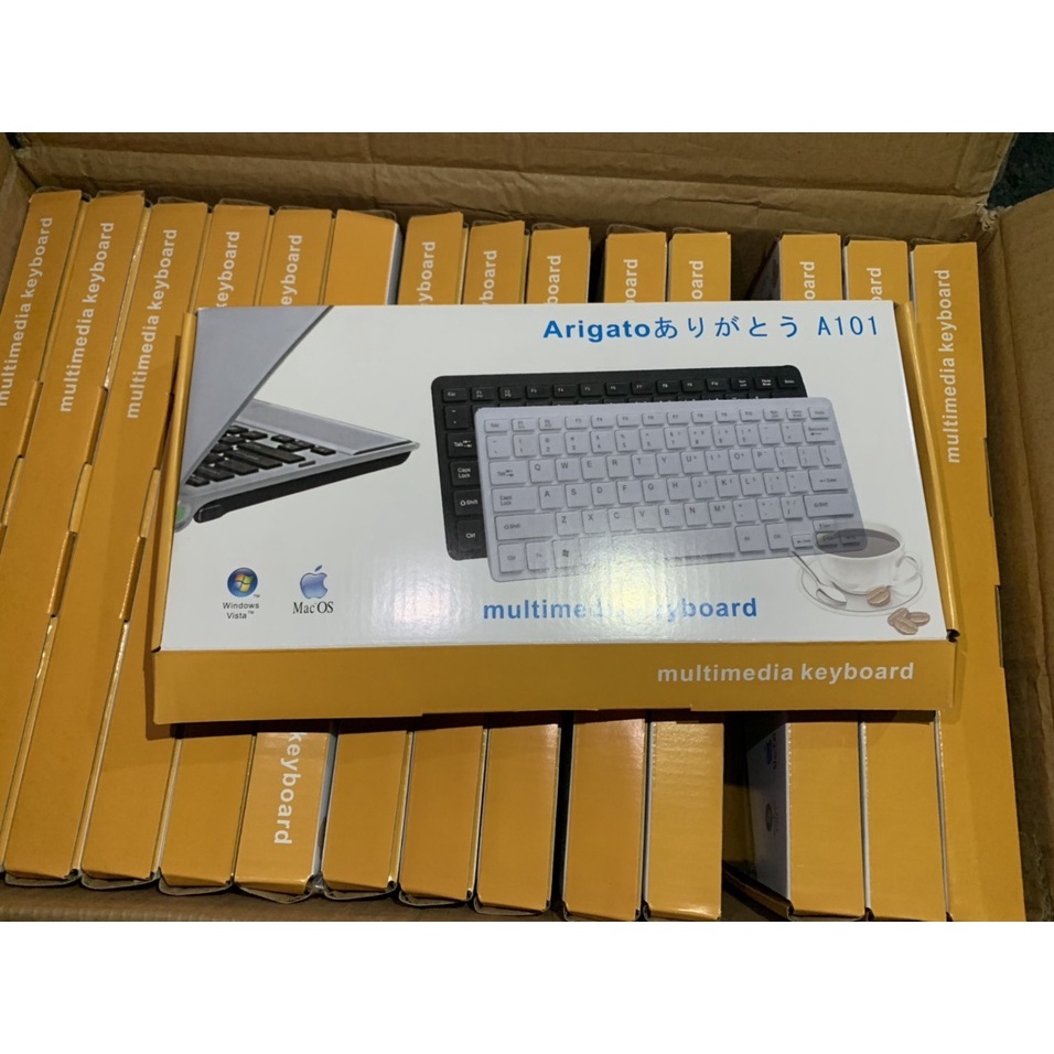 Bàn phím Mini có dây Arigato Tika cổng USB Zornwee Gnet G64 Led phím chuột Mini không dây G1000 cho PC laptop macbook