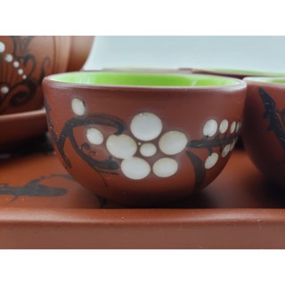 Bộ ấm chén uống chè Bát Tràng