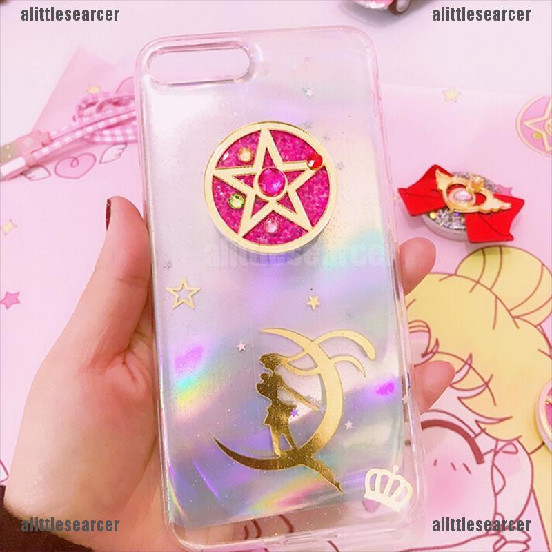 SAILOR MOON Giá Đỡ Điện Thoại Dạng Nhẫn Hình Thủy Thủ Mặt Trăng