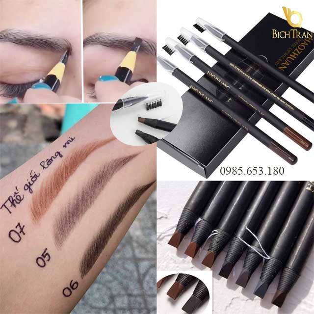 Chì xé kẻ mày Haozhuang cứng phẩy sợi Eyebrow dùng trong phun xăm và trang điểm.