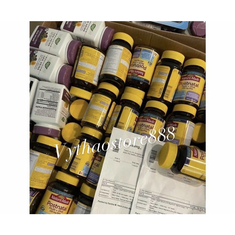 Vitamin tổng hợp cho phụ nữ sau sinh Nature Made Postnatal Multi DHA 60 viên của Mỹ