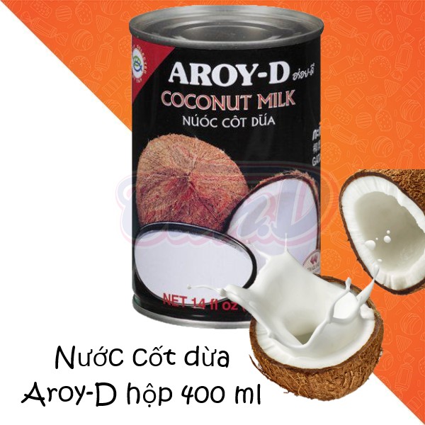 Nước cốt dừa Aroy-D hộp 400 ml