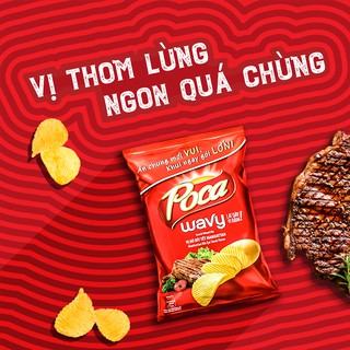 [Snack Lay's] Khoai Tây Lát Vị Bít Tết 35gr🎉+20%🎉 hoặc 63gr