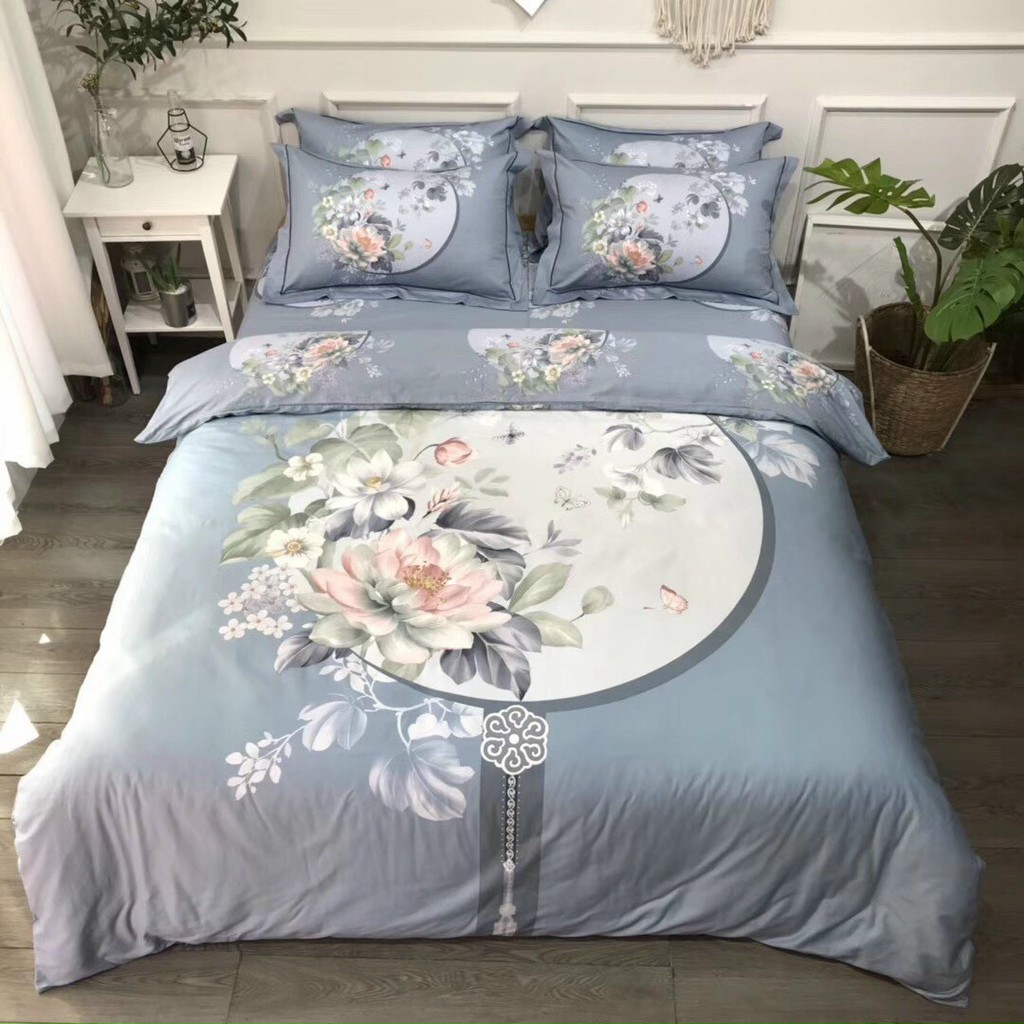 Bộ Drap Giường Cao Cấp 100% cotton kèm ruột (chọn mẫu) phủ freesize hoặc bo chun 1Mx2M,1M2x2M,1M4x2M,1M6x2M,1M8x2M