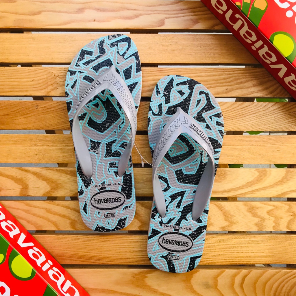 Dép Havaianas Nam Quai To Đế Họa Tiết Dép Kẹp Dép Tông Nam Havanas Hot Trend Tông Lào Đi Biển Cao Su Chống Trơn