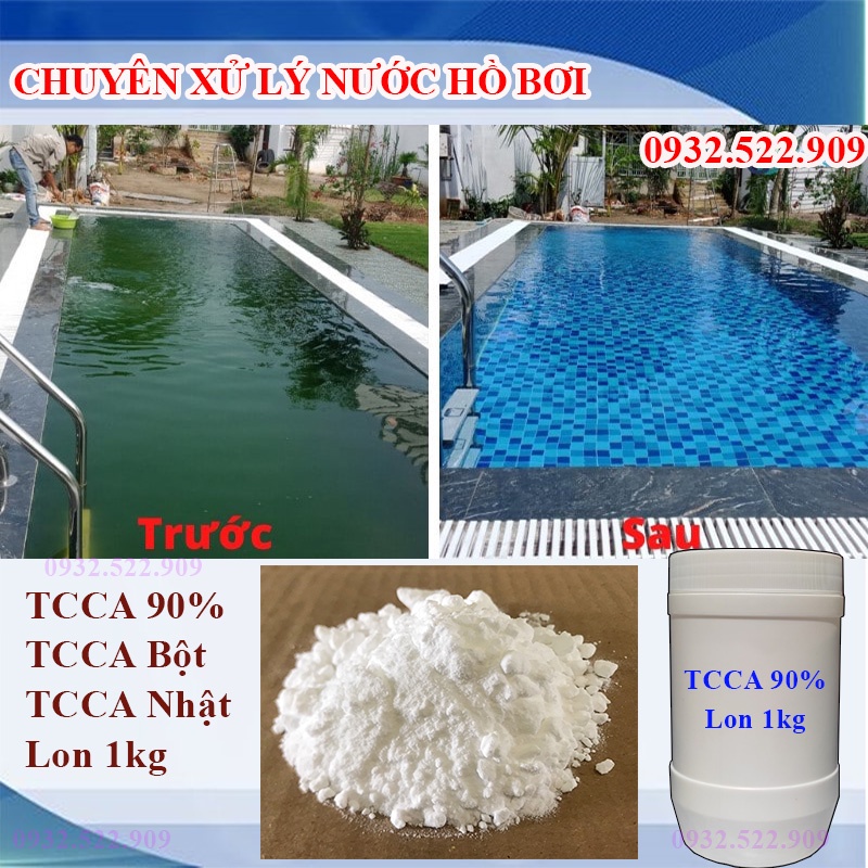 Combo 5kg TCCA bột Nhật 90% xử lý hồ bơi , diệt rong rêu tảo , sát khuẩn nguồn nước