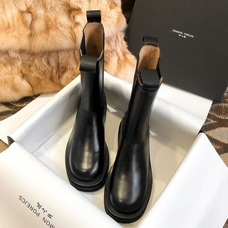 HÀNG XỊN - BOOTS DA PU ĐẾ CAO 4CM HACK DÁNG
